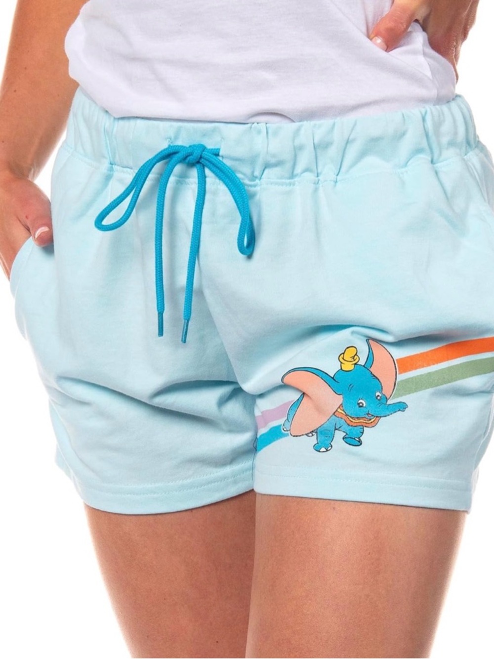 NWT Disney Parks Dumbo The Flying Elephant Retro Lounge Shorts - 1X